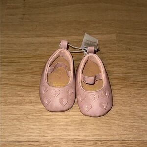 H&M Pink Heart Mary Jane Baby Shoes